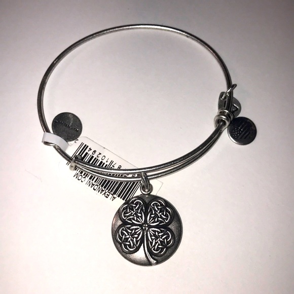 Alex and Ani Four Leaf Clover Bracelet - Picture 1 of 5